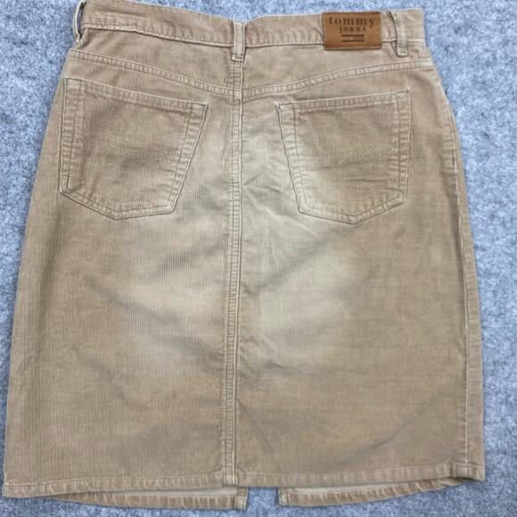 Tommy Hilfiger skirt women’s 9 30 vintage corduroy faded Y2k funky cottagecore - Picture 3 of 11